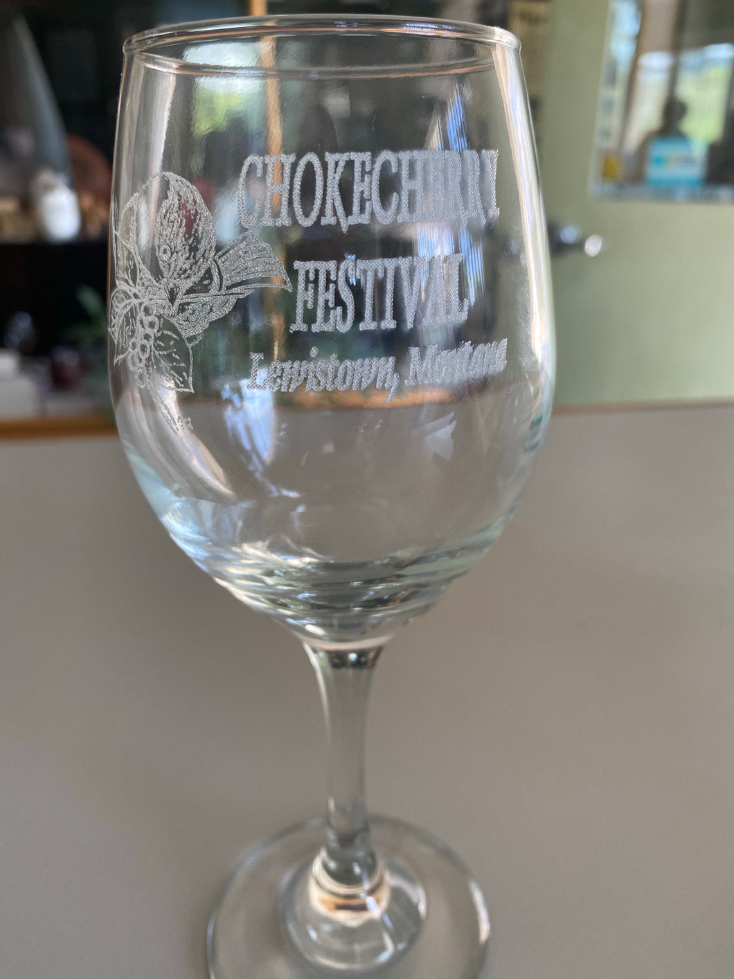 Chokecherry Festival Wine Glass